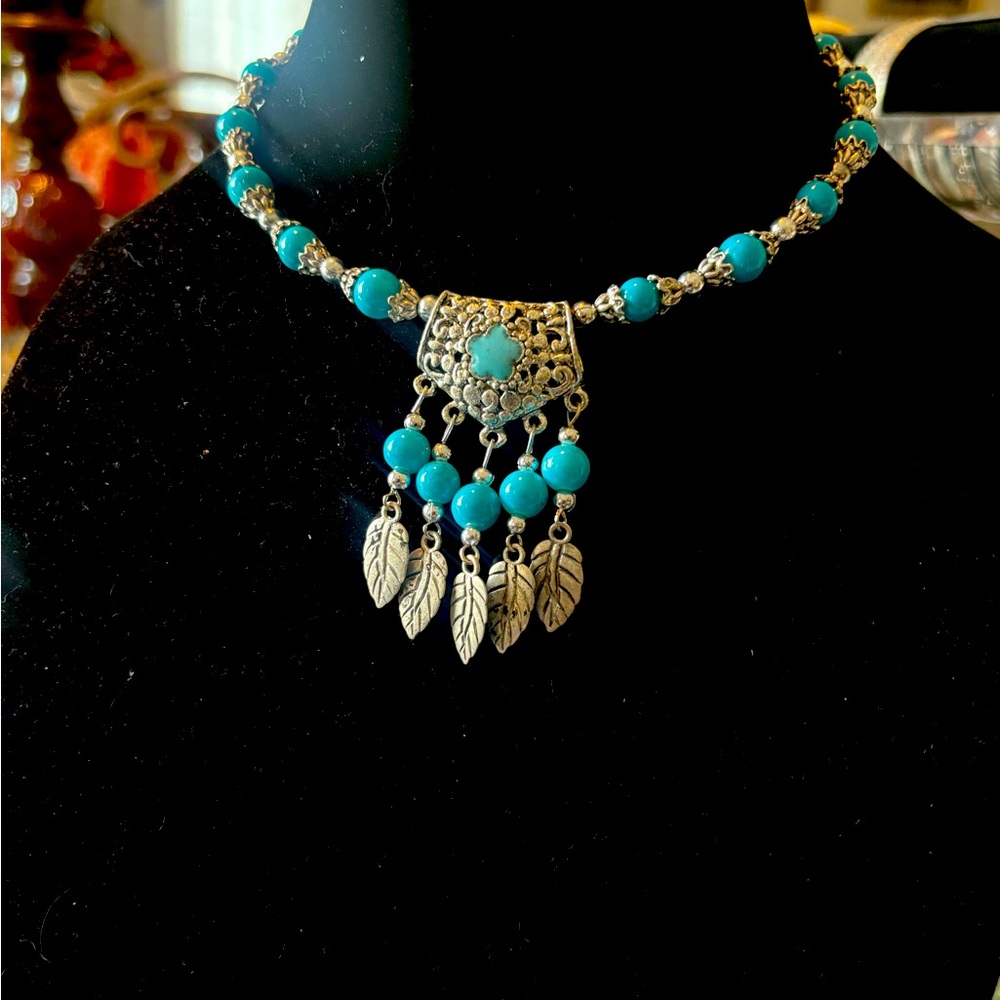 Antique style Mediterranean Necklace.